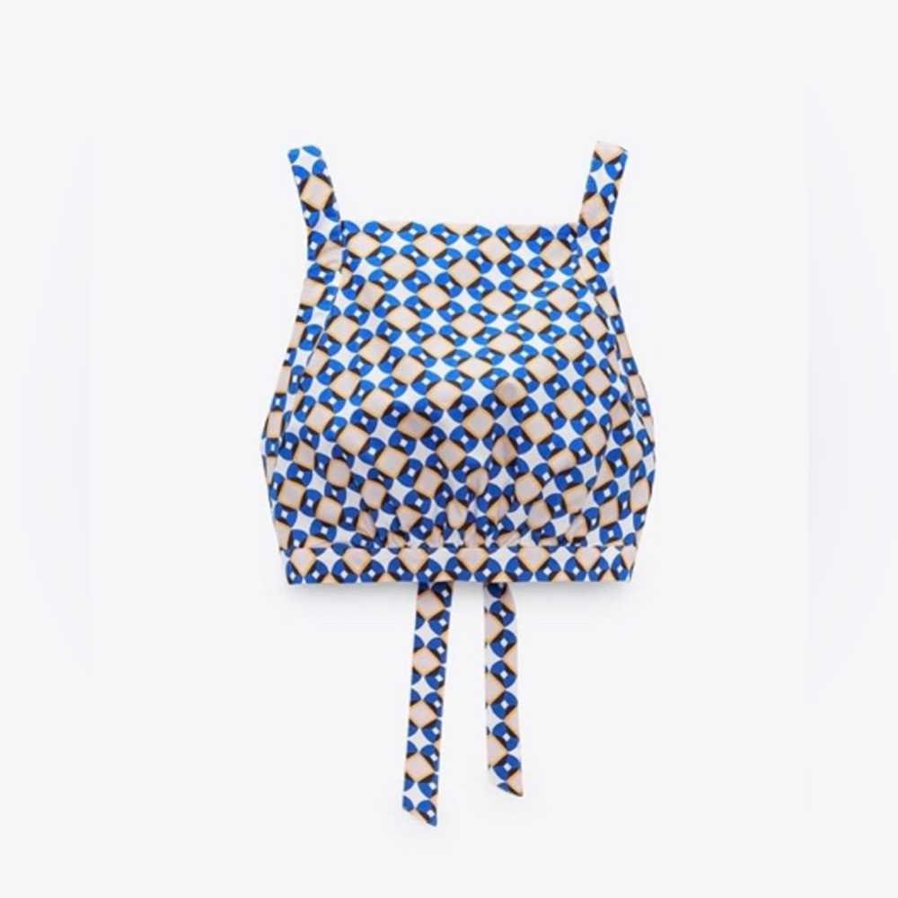 NWOT Zara Geometric Print Top